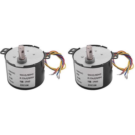 2 Stück 50 ktyz Permanentmagnet-Synchronmotor Ac220v 10 W 0,5 A 2,5 U/min AC-Reduktionsmotor C-Motor (1/5)