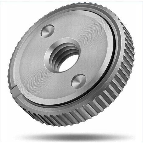 Accessoire pour une meuleuse,écrou de serrage rapide SDS Clic M14, pour toutes les meuleuses d'angle AEG, Black & Decker, Dewalt, Flex, Hitachi, Metabo, Makita etc. (1x écrou de serrage) (1/4)