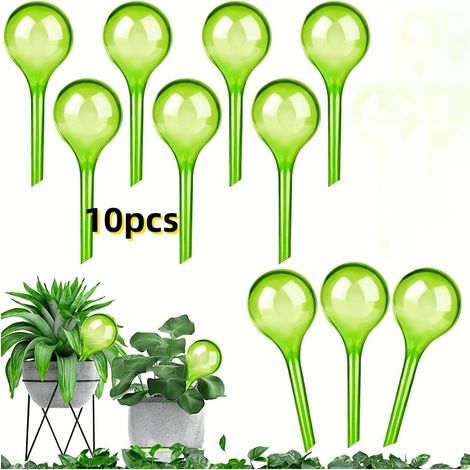 10 globes d'arrosage automatique pour plantes — Système d'irrigation au goutte-à-goutte avec dispositifs d'arrosage en plastique