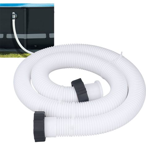 Ersatz-Poolpumpenschlauch – PE-Pumpenschlauch für Aufstellpools, 1,5 Zoll Durchmesser, weiß (1/5)