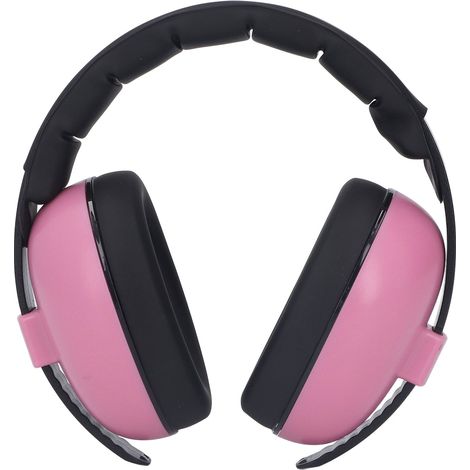 Casque antibruit bébé rose anti-bruit doux pour nourrisson, protection auditive hypoallergénique, prévention des dommages auditifs (1/5)