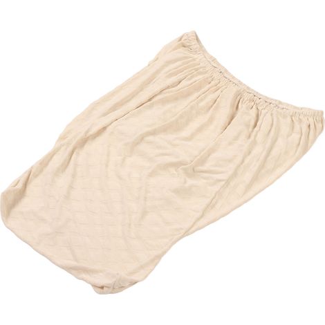 Sesselbezug mit Rautenmuster, universell passend, dick, weich, atmungsaktiv, dehnbar, für Küchenstühle, beige (1/5)