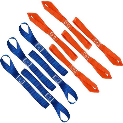 10x Schlaufen Spanngurte 454kg Tragkraft für Motorrad, ATV, UTV