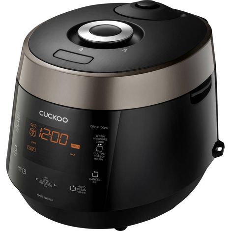 Cuckoo CRP-P1009S Cuoci riso Nero con display , con funzione vapore, Protezione da surriscaldamento (1/4)