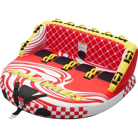 Mophorn Tubo Gommone Gonfiabile Trainabile per Giochi Acquatici, Capacità di circa 4 Persone con Carico massimo di 308 kg, Divano Gonfiabile per Barche con Copertura in Nylon (1/5)