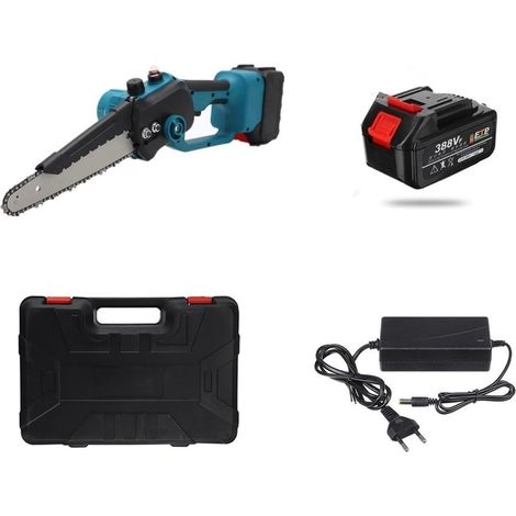 1200W 6 Pouces sans Brosse scie à chaîne sans Fil Mini élagage à Main scie Portable Jardin élagage scie à Bois électrique scie Coupe (Color : 1 Battery Set, Size : Small) (1/5)