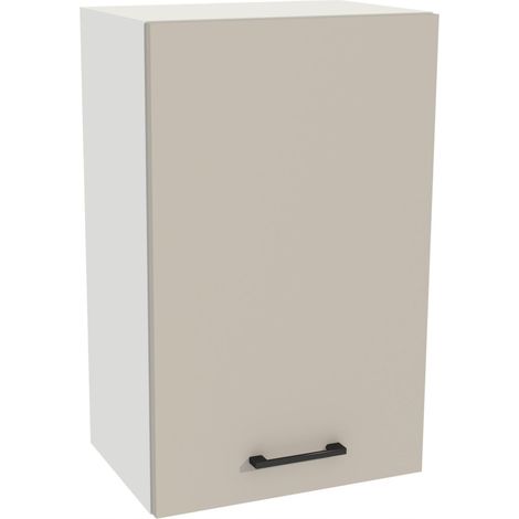 Oberschrank 45/72 Capri-Korpus, weiße Front, Kaschmir Matt (1/3)