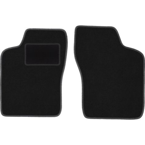 Alfombrillas delanteras negras para: Opel Kadett E hatchback, station wagon, sedan, cabrio (1984-1991)
