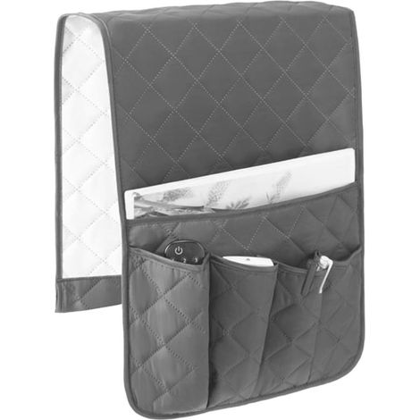 Sofa Armlehne Tasche mit 5 Fächern, wasserdicht für Fernsehsessel, Aufbewahrung von Fernbedienung und Büchern (1/3)