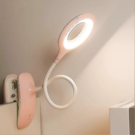 Lámpara de lectura LED con clip A-YUHAO con protección ocular regulable para escritorio (1/5)