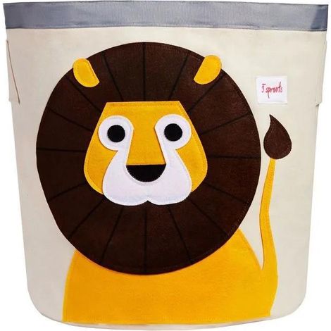 elwq4 Cesto per giocattoli Leone multicolore 43 cm