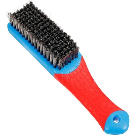 Brosse Métallique Brosse Robuste en Fil D'acier Manche en Plastique Antidérapant pour Décaper la Peinture et Nettoyage Industriel (1/5)