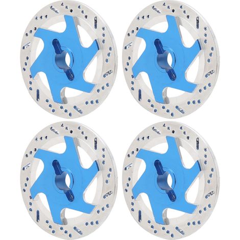 4 adaptateurs hexagonaux universels en alliage d'aluminium pour disques de frein de voiture radiocommandée 1/10, bleu foncé (1/5)