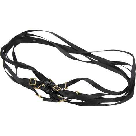 5 sangles de fixation RC robustes réglables en longueur, échelle 1/10, cordes de bagages pour porte-bagages de toit pour voiture télécommandée, noir (1/5)