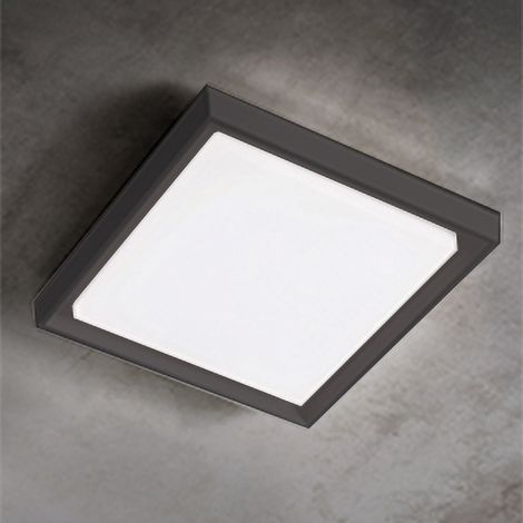 Alu Lampada da Parete e Soffitto in Alluminio Pressofuso Grigio Scuro 30W LED 3000K IP54, Design Moderno e Versatile per Ambienti Interni ed Esterni