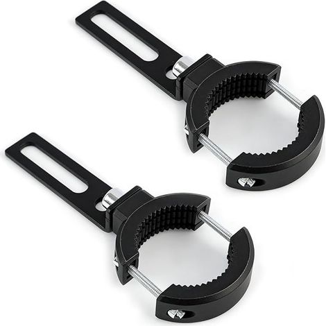 Support Universel Phare Moto Fixation sans Perçage pour Feu LED Barre Lumineuse Tubes 20-38mm (1/5)