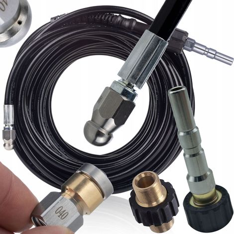 Tubo Alta Pressione ProJetMax 20M – Compatibile con Idropulitrici Nilfisk e Kranzle D12  200 Bar  2 Ugelli  20 Metri (1/5)