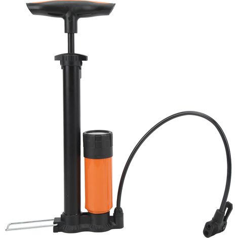 Pompe à air haute pression portable pour pneu de VTT route, gonfleur domestique avec manomètre précis, usage intérieur et extérieur (1/5)