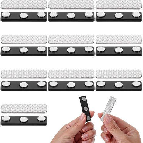 10 juegos de cortinas opacas negras con cierre magnético y velcro (para cortinas opacas) - clips para cortinas - clips para cortinas (1/4)