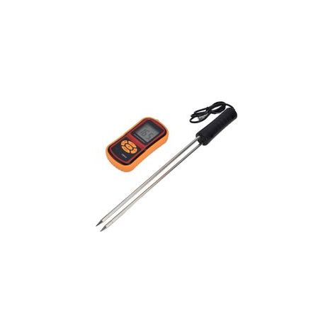 Medidor digital portátil de humedad para granos con sonda y pantalla LCD para medir la humedad del trigo, el maíz, el arroz y las legumbres. (1/5)