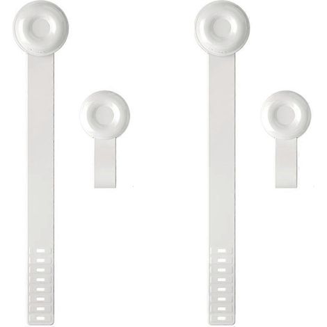 Lève-abattant de toilette, lot de 4, poignée de levage pour siège de toilette, lève-couvercle de toilette, évite les contacts, pour la maison et le bureau (1/5)