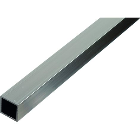 Alberts 498450 - Tubo quadrato in alluminio, naturale, 1000 x 10 x 10 mm, set da 8 pezzi (1/2)