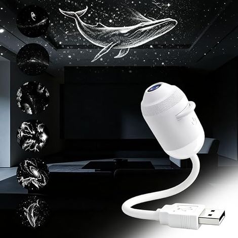 Projecteur Ciel Étoilé et Veilleuse 2-en-1,Projecteur Galaxie Veilleuse USB (1/4)