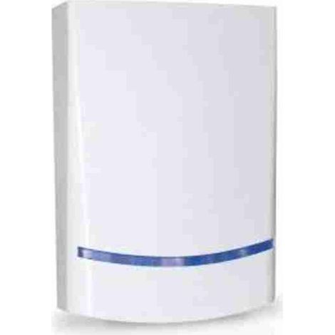BLADE 01-WB sirena autoalimentata colore bianco - lampeggiante a led blu alta luminosità programmabile