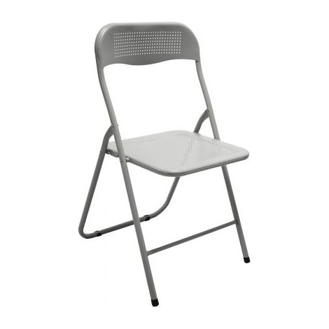 SEDIA PIEGHEVOLE METALLO POLO BIANCO 6 PZ