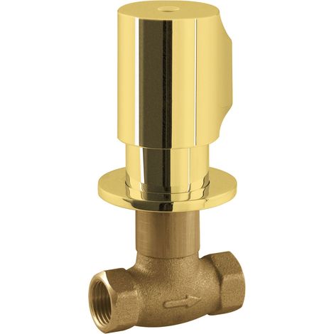 TRES 06115501OR Llave de Paso Empotrada Color Oro 24K - ref: 06115501OR