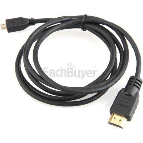 Cable Adaptateur Micro HDMI Vers HDMI HD TV Vidéo 1.5M Pour Caméra Gopro Hero 3 (1/4)