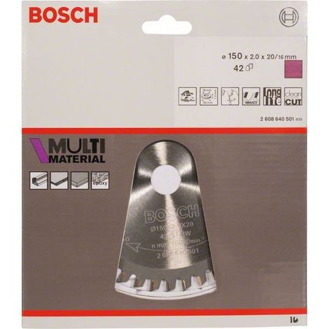 2608640501 - Lama per seghe circolari Multi Material 150 x 20/16 x 2,0 mm- 42