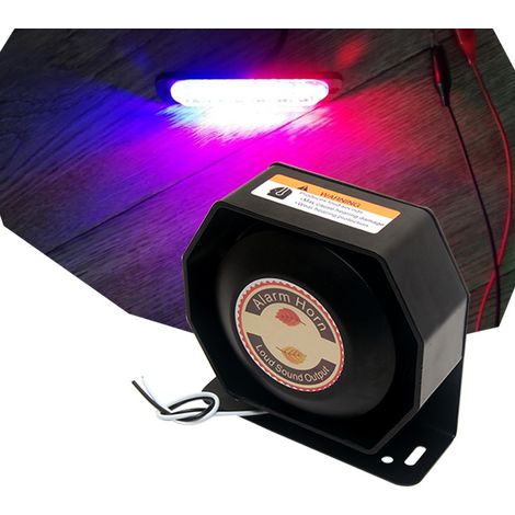 Avertisseur sonore octogonal pour alarme de voiture, amplificateur universel 12V/24V haute puissance 200W à embouchure plate ultra-mince