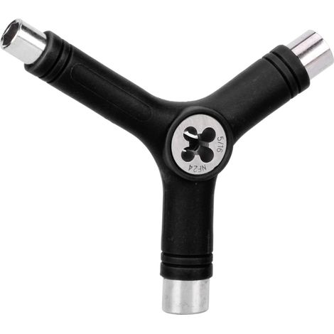 Clé multifonction Y en acier alliage 5 fonctions pour skateboard professionnel - Noir (1/5)