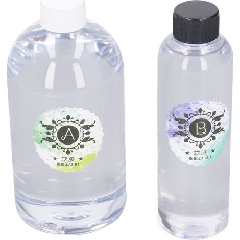 Colle époxy AB transparente ultra claire, adhésif cristal auto-dégazant, effet eau, pour usage industriel, liquide haute brillance. (1/5)