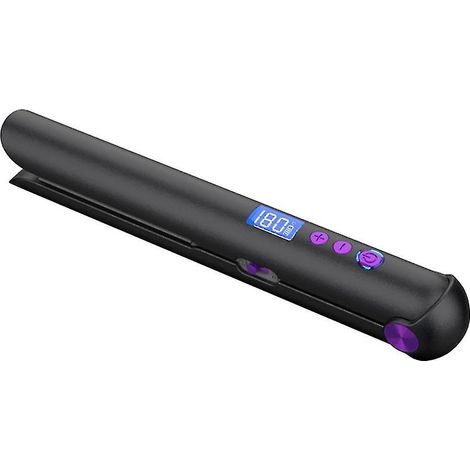 Lisseur et boucleur portable rechargeable USB avec batterie externe, fer à lisser de voyage sans fil (1/5)