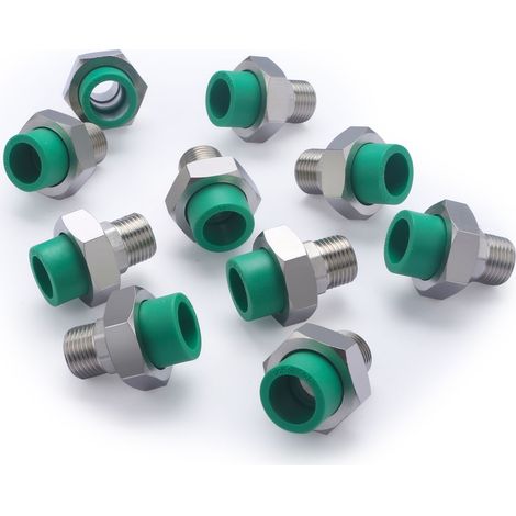 Racor PPR macho QUICK PLOMBERIE 1/2 - Ø20 (x10)