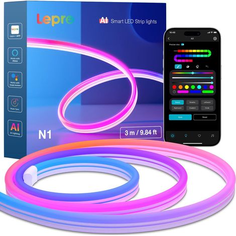 Lepro N1 AI LED Streifen RGBIC 3 Meter wasserdicht