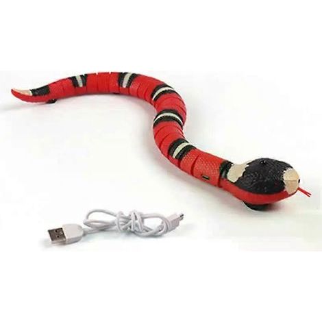 HONORNIC - Jouets interactifs intelligents pour chats, serpent électrique automatique, jouet pour chatons, rechargeable par USB, accessoires pour animaux de compagnie.