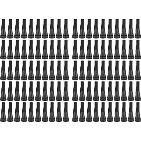 100 pezzi di dita per spiumatrice per pollame, dita in gomma per spiumatrice per pollame, per tagliare le piume di pollo, anatra e oca (nero)