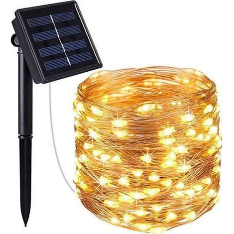 Guirlande lumineuse - JARDIN - Micro LED - 100 LED - 1200 cm - Solaire - Extérieur (1/4)