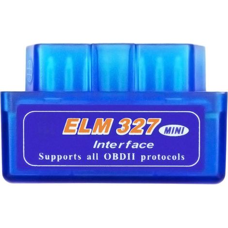 Scanneur OBD2 V1.5 Bluetooth 5.1 ELM327 Outil Diagnostic Auto Compatible iOS Android Détecteur Voiture Bleu (1/3)