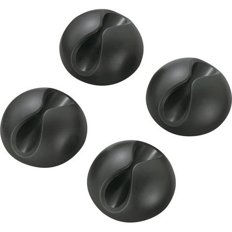 SUPPORT DE CÂBLE POUR PLAGE DE Ø: 9 MM (MAX) TRU COMPONENTS SWC-10BK/4P 542240 NOIR 4 PC(S) (1/3)