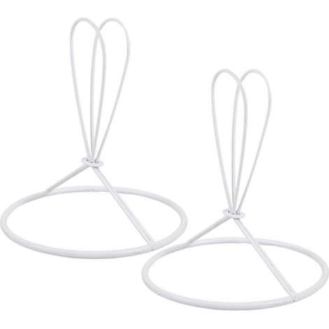 Lot de 2 Pinces pour Abat-jour Rond en Fer Blanc, Support D'ampoule Facile à Utiliser Compatible Différents Types D'ampoules, pour Café et Restaurant (1/5)