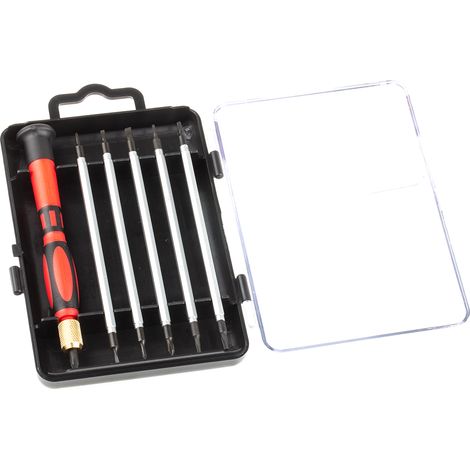 Jeu de tournevis RS PRO Interchangeable Phillips, Fendu, Torx 7 pièces ( Prix pour 1 Jeu )