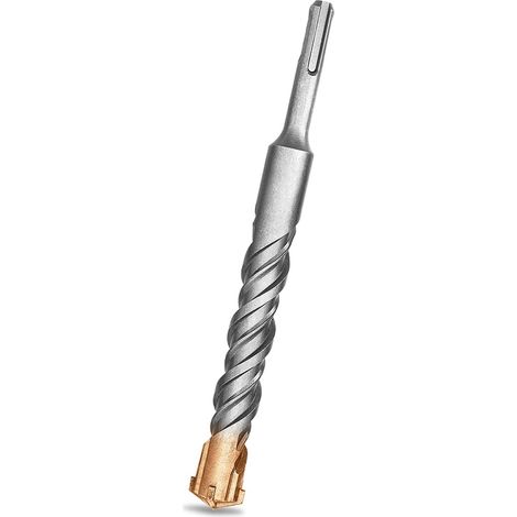 Foret SDS Plus 22mm x 200mm, Idéal pour Percer Dans le Béton, Brique, Pierre, Maçonnerie - 4 pointes en carbure, Accessoire Marteau Burineur (1/5)