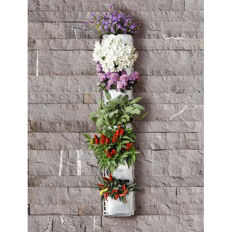 Giardino Verticale 6 Vasi 15x17x12 cm Intercambiabili Rama Vertical Garden (1/5)