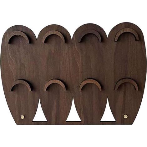 Présentoir à bijoux - Étagère de rangement pour bijoux - Présentoir de rangement pour bracelets - 30 x 21 cm - Étagère à bijoux - Support en bois de haute qualité marron (1/5)