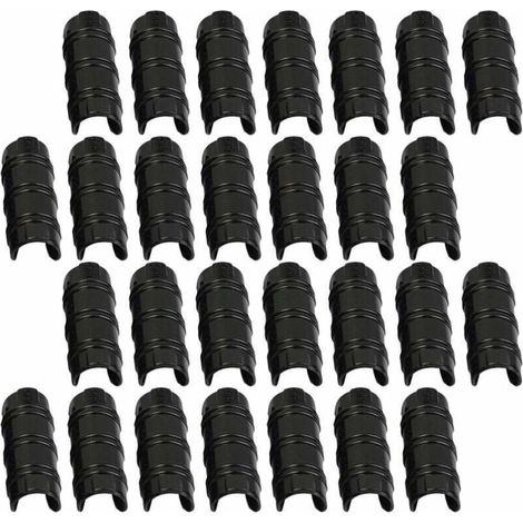 30pcs 32mm Serre Clips,Pinces à Tuyau pour la Fixation des Housses au Jardin Serres,des Films,des Plantes,