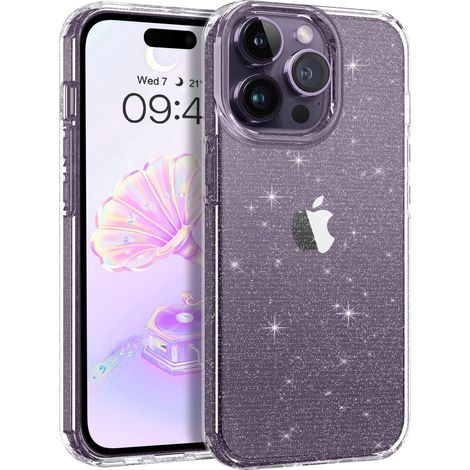 COQUE POUR APPLE IPHONE 14 PRO MAX ARRIÈRE TRANSPARENT ET BRILLANT (1/5)